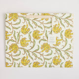 Hand Block Printed Gift Bags (Large) - Sunshine - Chobham Flowers #