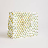 Hand Block Printed Gift Bags (Large) - Sunshine - Chobham Flowers #