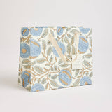 Hand Block Printed Gift Bags (Medium) - Blue Stone - Chobham Flowers #