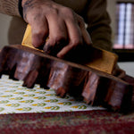 Hand Block Printed Gift Bags (Medium) - Sunshine - Chobham Flowers #