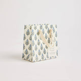 Hand Block Printed Gift Bags (Small) - Blue Stone - Chobham Flowers #