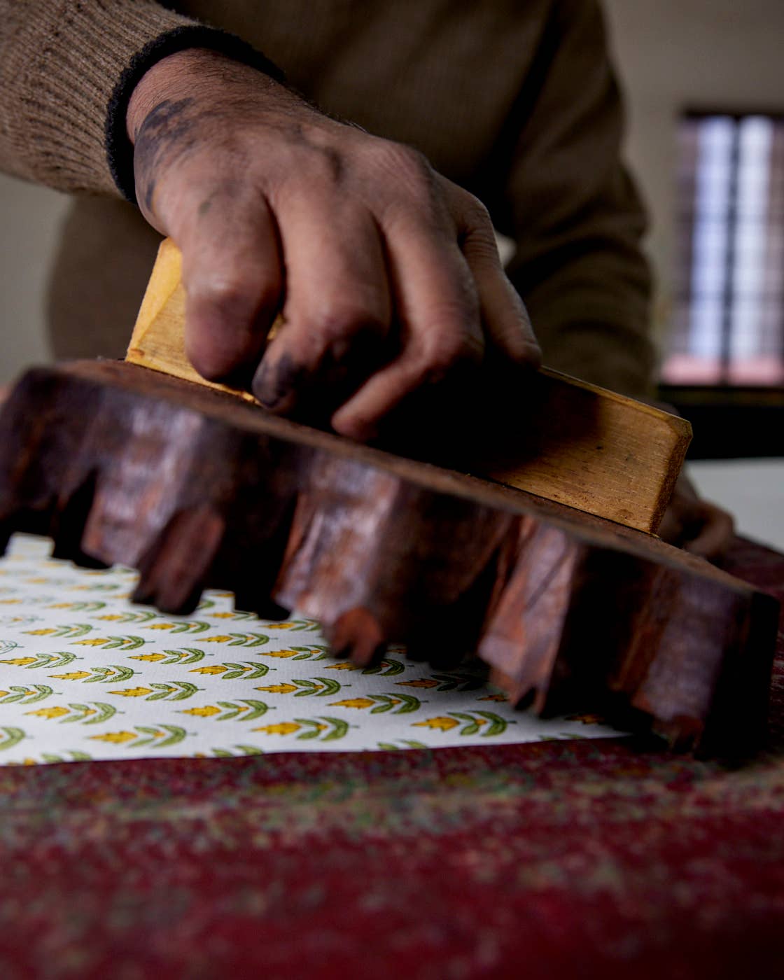 Hand Block Printed Gift Bags (Small) - Sunshine - Chobham Flowers #