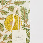 Hand Block Printed Gift Bags (Small) - Sunshine - Chobham Flowers #