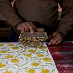 Hand Block Printed Gift Bags (Small) - Sunshine - Chobham Flowers #