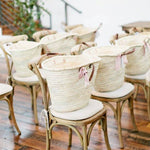 STRAW BAG Handmade with leather, French Market Basket - Chobham Flowers #Brown